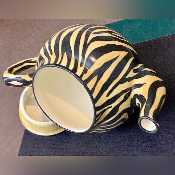1996 Vintage Laurie Gates Safari Animal Print Teapot - Picture 11 of 16